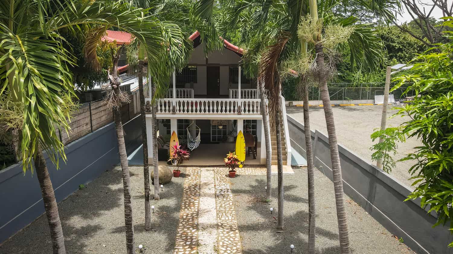 Bird's eye view of Mai Ke Kai Hostel
